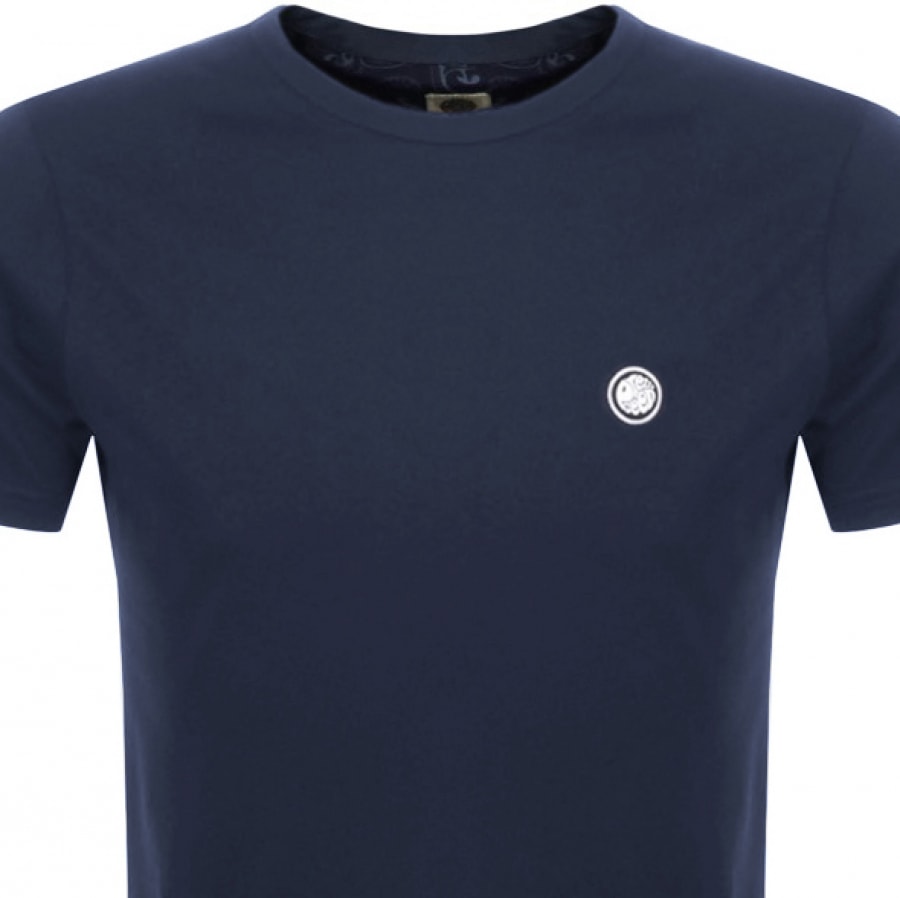 Alternative Image for ProductPretty Green Crew Neck T Shirt Navy2